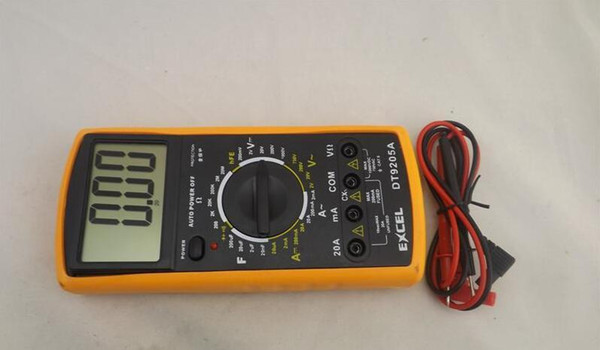 The best LCD Digital Multimeter AC DC VOLT Meter Voltmeter Ohmmeter Ammeter DT9205A free shipping