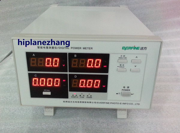 Bench Power Factor & Power Meter Range 5mA-20A Total Harmonic Distortion Analyzer RS232 PF9811