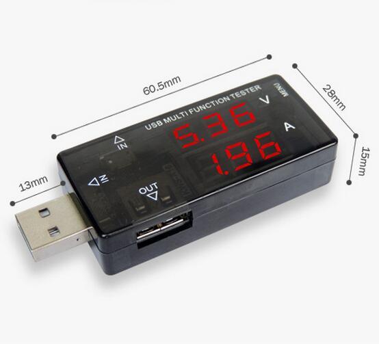 Digital Display USB multifunction tester 3V-30V Mini Current Voltage Charger Capacity Tester USB Doctor power bank meter