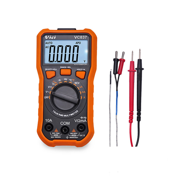 Mini Digital Multimeter NCV True RMS Multi meter DC/AC Voltage Current Meter Frequency Capacitance Resistance Diode Tester