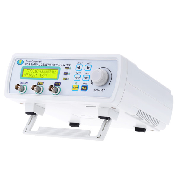 Freeshipping Digital DDS Dual-channel Signal Source Generator Arbitrary Waveform Frequency Meter 200MSa/s 6MHz