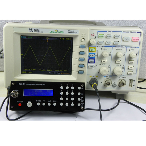 Freeshipping Mini DDS Digital Synthesis Function Signal Generator DIY Kit with Panel Sine Square Sawtooth Triangle Wave