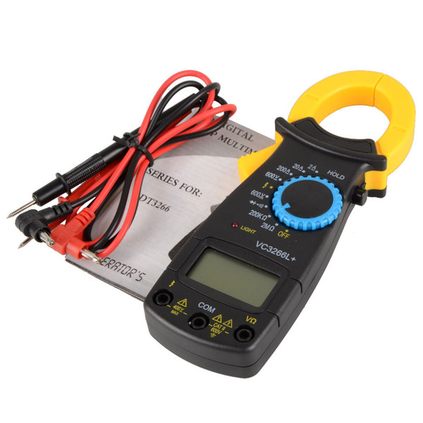 Portable AC DC Voltage Electronic Tester Meter LCD Digital Clamp Multimeter B00008 BARD