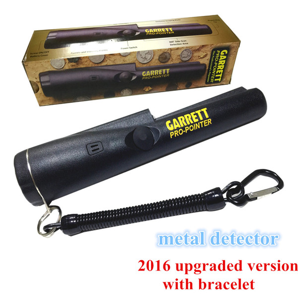 Wholesale-2016 NEW High Sensitive GarreMetal Detector Pro Pointer Pinpointing Hand Held gold Detector Water-resistant with Bracelet