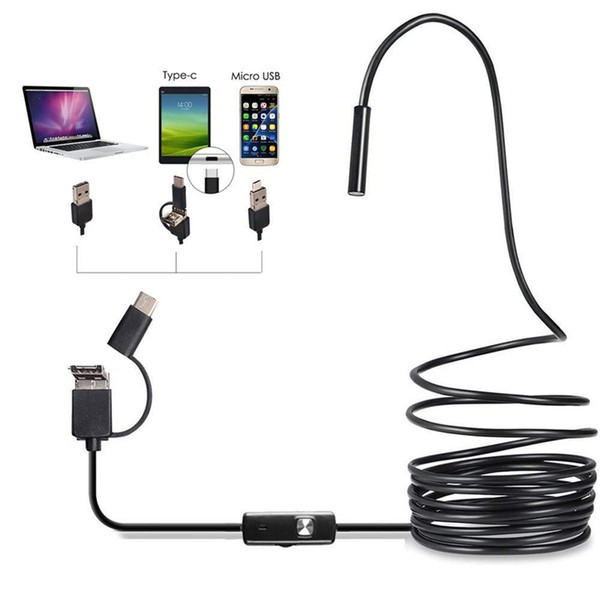 Industrial mobile phone endoscope camera 7mm1 0 m lens support Android computer Type-c/USB interface