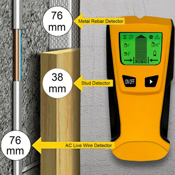 Metal Detector Wood Stud Finder Electronic Wire Sensor Cable Scanner For Detect Wall Studs/ Metal Pipes/ Electrical Wires