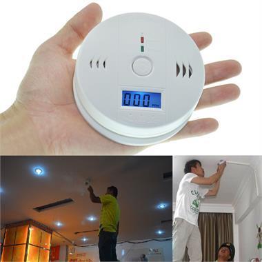 CO Carbon Monoxide Detector Poisoning S5Q LCD Gas Fire Warning Alarm Sensor Brand new white 20pcs