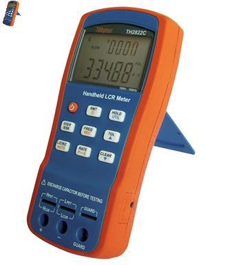 Handheld portable LCR meter TH2822C with backlight LCD display, Basic accuracy 0.25%, Frenquency 100Hz, 120Hz, 1kHz, 10kHz, 100kHz