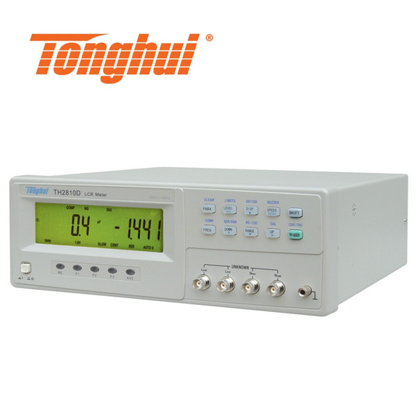 CE Approval LCR meter TH2810D with LCD display, Basic accuracy 0.1%, frequency 100hz, 120hz, 1khz, 10khz