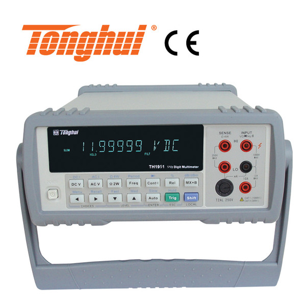 CE Approval Digital Multimeter TH1951, 5 1/2 digit display (119,999 counts), VFD, True-rms AC voltage and current measurement