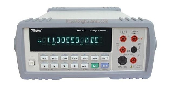 CE Approval Digital Multimeter TH1961 6 1/2 digit display (1,199,999 counts), VFD, True-rms AC voltage and current measurement