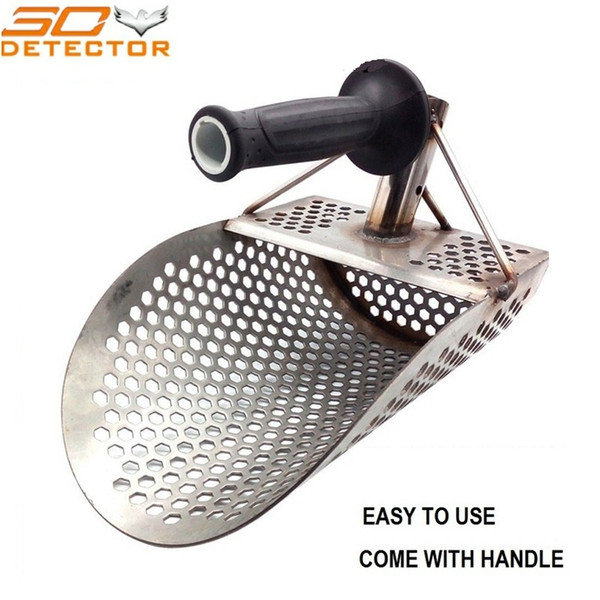 Stainless sand scoop metal detector beach sand scoop with handle