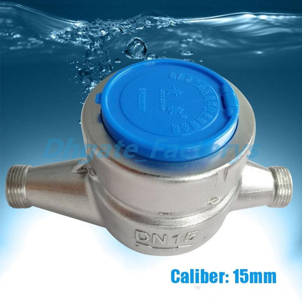 15-80mm Diameter Stainless Steel Rotator Wet Type Cooling Water Meter A level Heavy-Caliber Ordinary Water Gauge