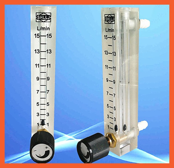 Wholesale- LZQ-7(1-15)LPM air flow meter(H=120mm gas flow meter)with control valve for Oxygen conectrator,it can adjust flow LZQ7flowmeters