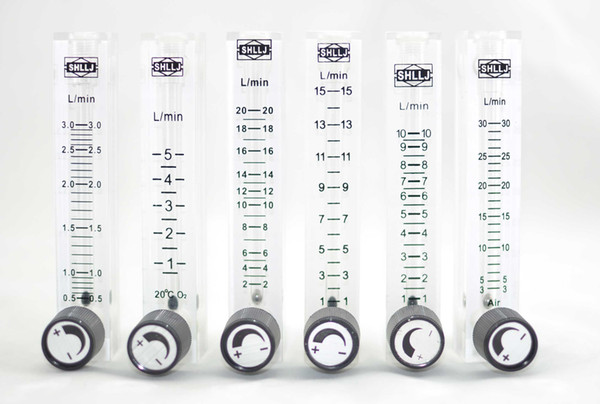 LZQ-7 air flow meter (H=120mm gas flow meter)with control valve for Oxygen conectrator ,it can adjust flow