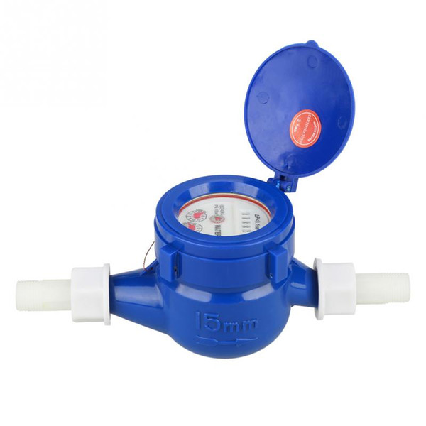 1 Set Waterproof Rotary Water Meter DN15 Garden Home Plastic Cold Water Meter Single Flow Dry Table Measuring Tool