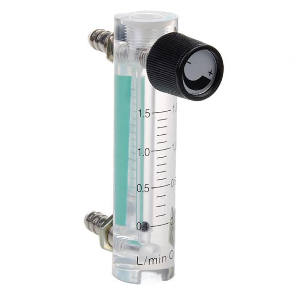 Wholesale-0.1-1.5L Oxygen Air Flow Meter Gas Flow Weter With Copper Connector