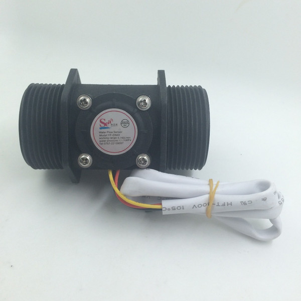 Wholesale-G1.5, DN40 Water flow sensor, Industrial flow meter 1.5