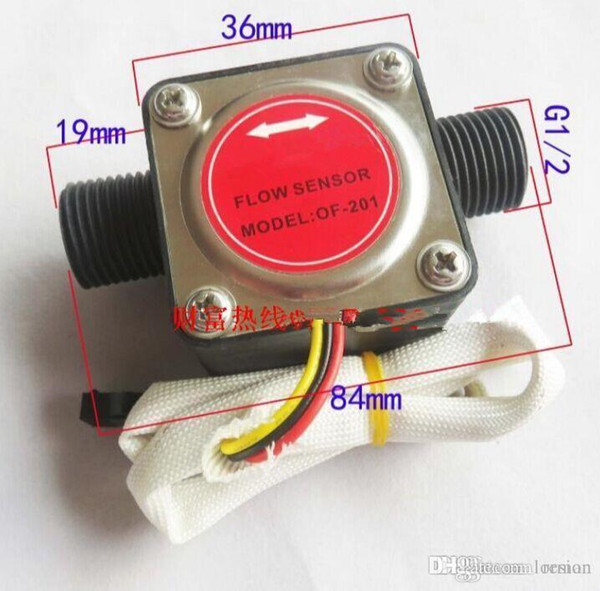 Wholesale-NEW 1/2'' Liquid Fuel Oil Flow Sensor Counter diesel gasoline Gear flow sensor