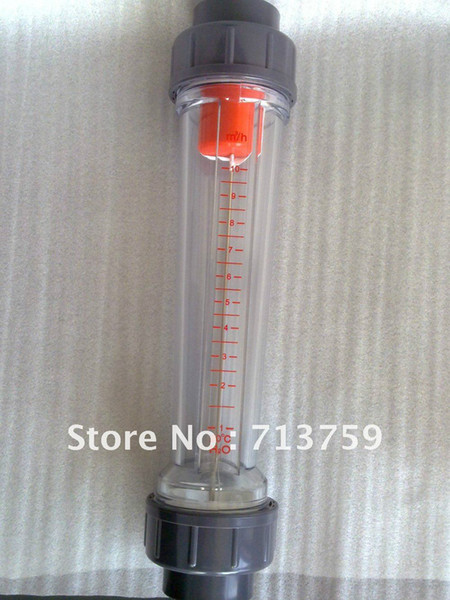 Wholesale- Free shipping LZS-32 water rotameter flow meter liquid flowmeter 1-1/4