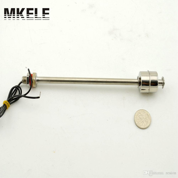 Wholesale-220V 1A 50W MK-SFS20010 200mm Mini Stainless Steel Water Level Sensor Vertical Float Switch