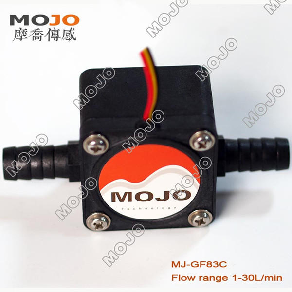 Oil flow sensor MJ-GF83C 3%accuracy Over Gear Type Flow sensor Barbed type 1-10L/min fuel pulse meter