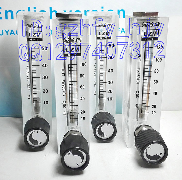 Wholesale- LZM-6T/Air adjustable air flow meter with small plate flow meter 10~120LPM L / min