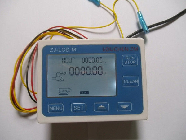 LCD Water Liquid Flow Sensor Digital Display Flowmeter Quantitative Controller