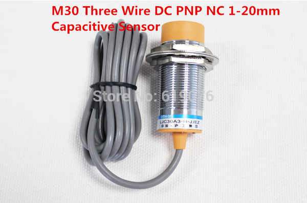 Wholesale- 5Pcs M30 Three Wire DC PNP NC 1-20mm distance measuring capacitive proximity switch sensor -LJC30A3-H-Z/AY