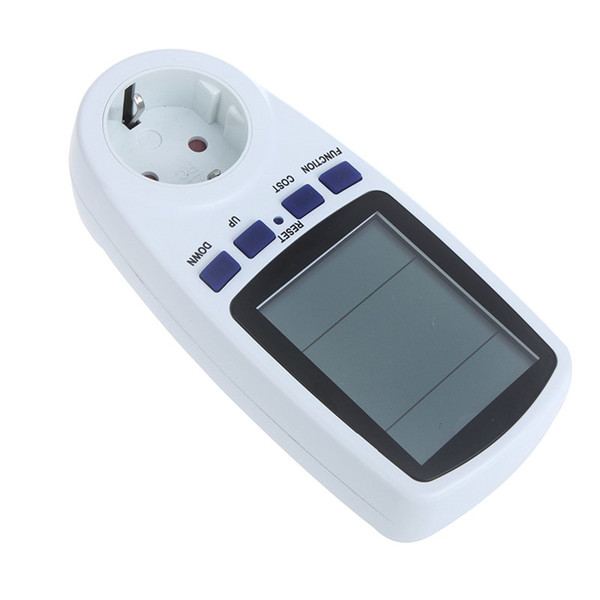 EU Digital Wattmet Power Meter Energy Meter Voltage Wattmeter Power Analyzer Electronic Energy Measuring Outlet Socket