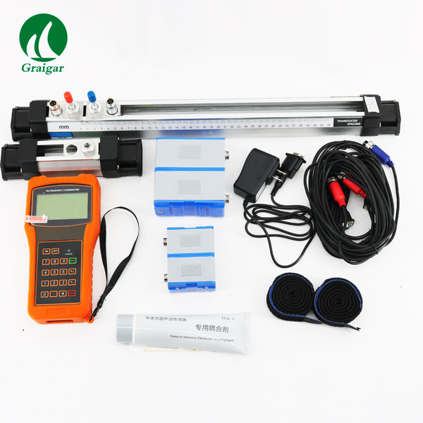 TUF-2000H Combined Equipment Hand-Held Portable Ultrasonic Flowmeter Digital Flow Meter DN50-6000mm with HM Bracket