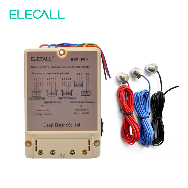 EDF-96A Water Automatic Level Controller 10A 220V Electronic Water Liquid Level Detection Sensor Water Pump Controller