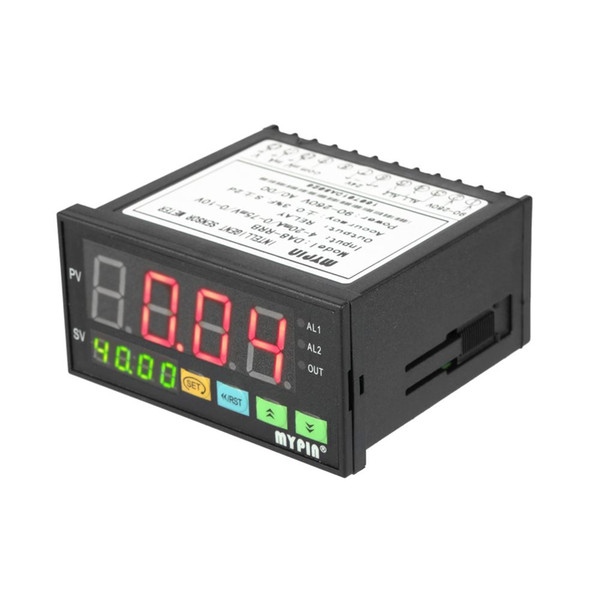 Freeshipping Digital Sensor Meter Multi-functional Intelligent LED Display 0-75mV/4-20mA/0-10V 2 Relay Alarm Output