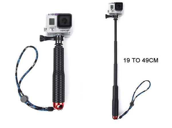 For sports camera 19 inch Telescopic handheld Selfie stick Selfiestick For motion camera