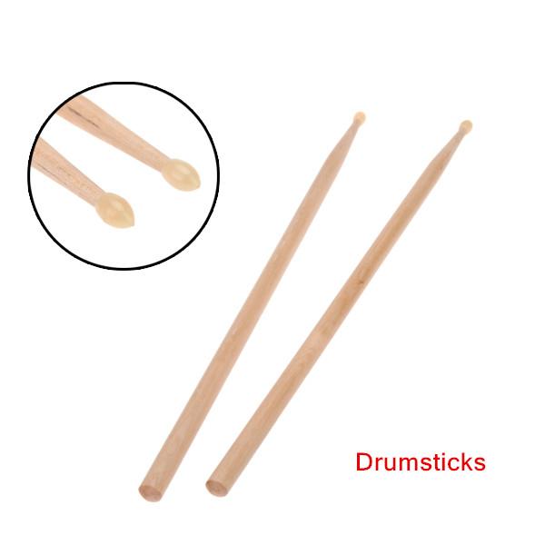 Lightweight Drumstick Drum Sticks 5A Maple Wood Drumsticks with Nylon Tip for Drum Set Top Quality