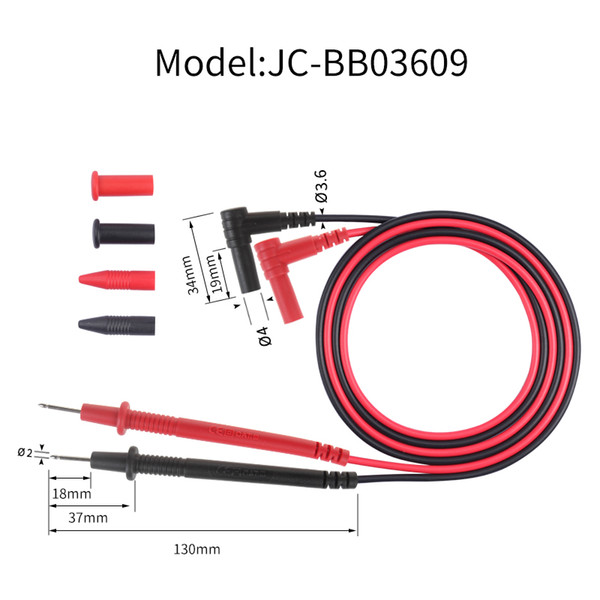 High quality universal test probe test leads for DMM and AMM with banana plug testing cable rating CATII 1000V AC 10A