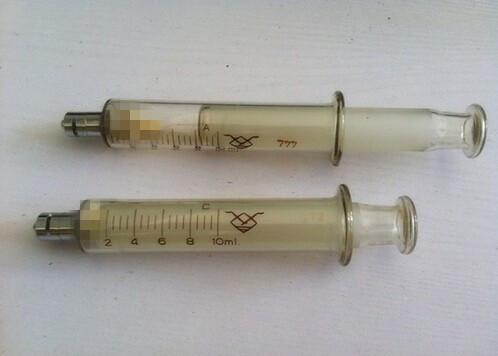 10ML Glass syringe Luer Lock Head injector sampler dispensing with ink chemical medicine