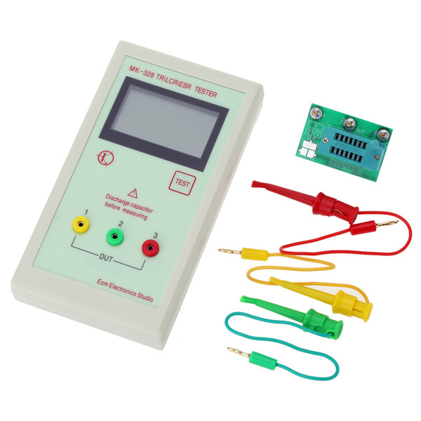 Freeshipping Portable 128*64 LCD Transistor Tester Diode Inductance Capacitance ESR Meter MOS/PNP/NPN L/C/R Testing