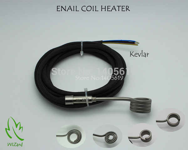 NAIL COIL HEATER, THERMOCOUPLE K, BLACK SLEEVE(SUPPORT CUSTOM)