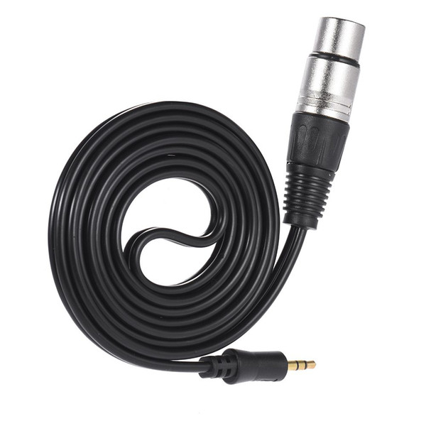 4.9ft / 1.5m XLR Female to 3.5mm Stereo Male Cable Connector Wire for iPhone iPad Smartphone Mixer Mixing Console Microphone