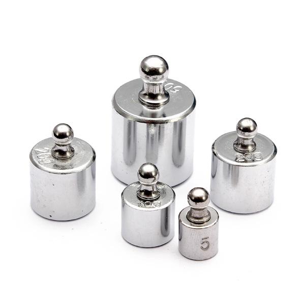 Hot Sale New 50g 20g 10g 5g Precision Chrome Calibration Scale Weight Set Wholesale Free Shipping