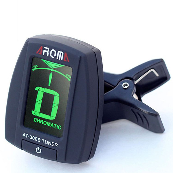 High Quality AT-300B Clip-on Electric Tuner For Guitar Chromatic Bass Acoustic Guitar With Battery