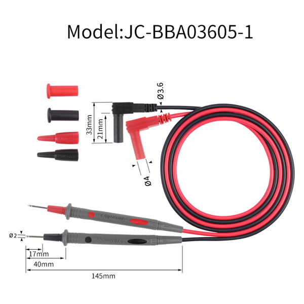 High quality multi-purpose test probe testing cable multimeter accessory with safety cap rating CATIII 1000V AC 16A