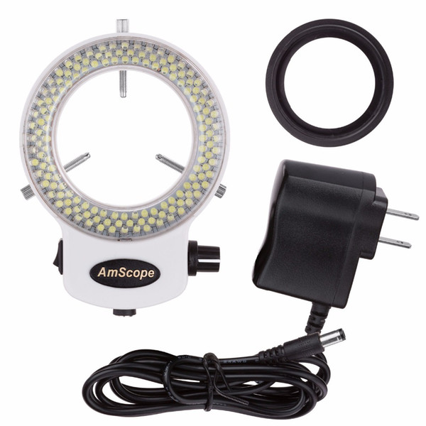 Freeshipping Adjustable 144 LED Ring Light Illuminator for Stereo Microscope & Camera