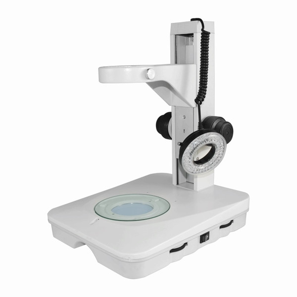 ZJ-618 76mm LED Dual Illuminated Light Fine Focus Track Stand Microscope Stand