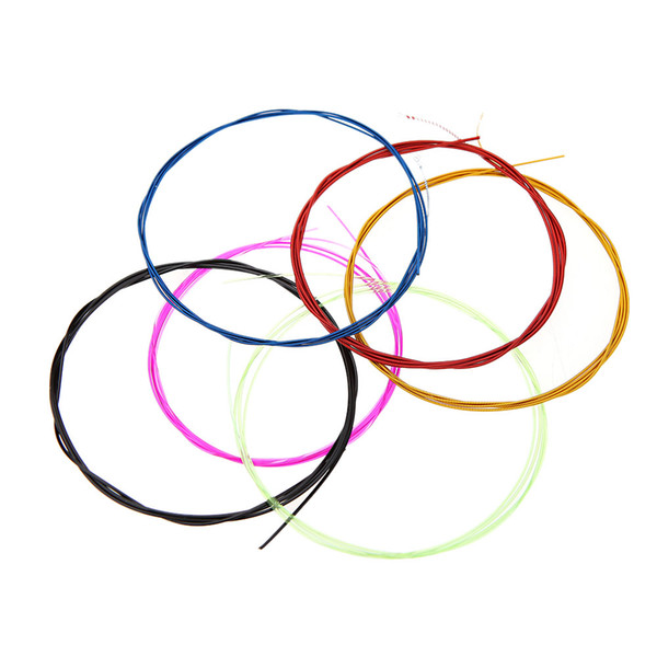 Colorful Alice A107C Six Guitar Strings Set Nylon Core Coated Copper Alloy Wound Guitar Parts & Accessories