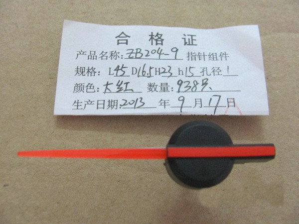 red pointer, tachometer, oil gauge, odometer, thermometer pointer,Indicator needle, zb 204 L=45mm