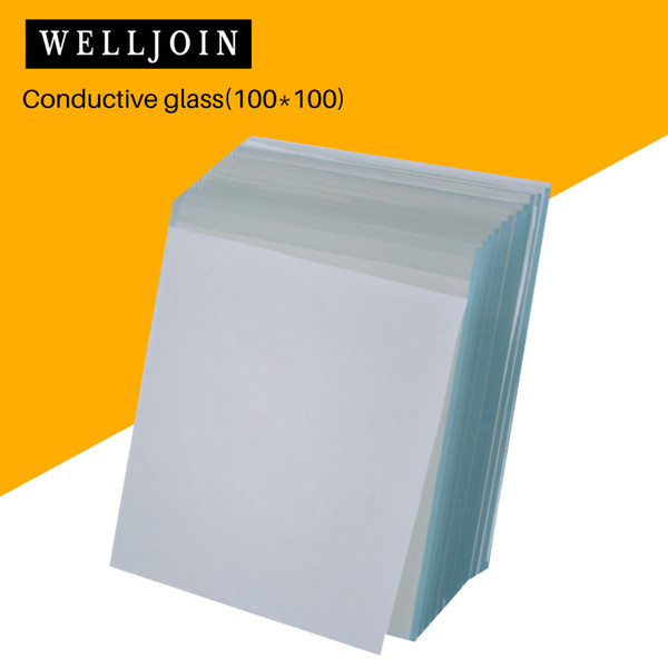 100x100x2.2mm, <8ohm/sq, 12pcs/lot Lab Transparent Conductive Fluorine Doped Tin Oxide (FTO) Coated Glass