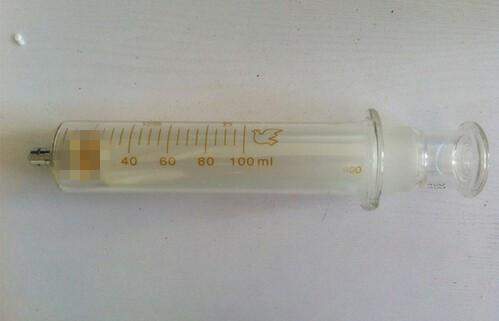 100ML Glass syringe Luer Lock Head injector sampler dispensing with ink High Quality sampler