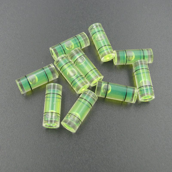 Haccury (25 pieces /lot) 6*15 mm Plastic Tube Level Bubble Spirit Level Parts